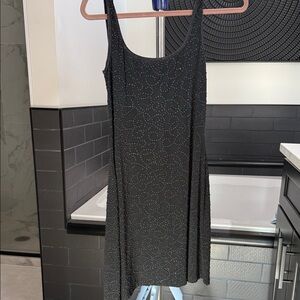 Alexia Admor Black Embellished Midi Dress